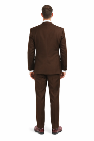 Men'S Dark Brown Traditional Steve Harvery Style ! Old Fashion