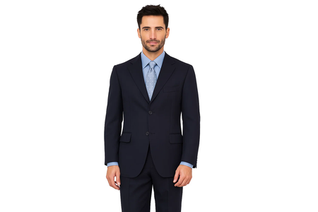 Men'S Dark Navy Blue Suit For Men Discount Dress 2/3/4 Button Cheap Priced Business - Wedding