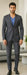 Men'S Gray Slim Fit 2 Button Suit Blazer