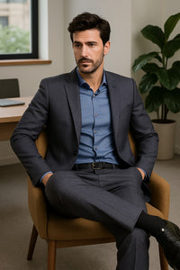 flat-front-pants-and-gray-blazer-set