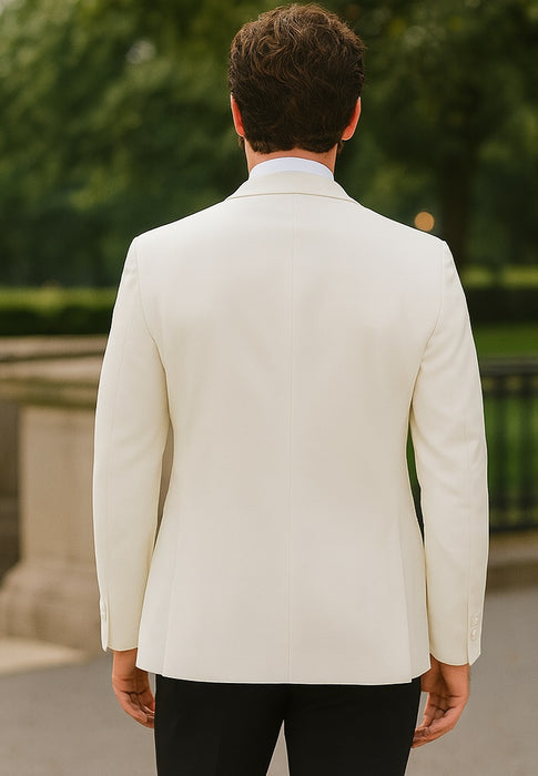 $500 Reg price Gorgio  White or Ivory Jacket with Shawl Lapel 1 button on sale online deal Fashion Tuxedo For Men