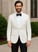 Men'S Ivory Dinner Jacket Slim Fit Blazer Cream Off White