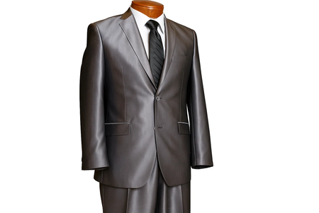 Men'S 2 Button Charcoal Grey Slim Fitted Shiny Flashy Shark Skin Cheap Priced Business Suits Clearance Sale Men'S Sharkskin Suit