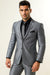 Men'S Shiny Silver Gray ~ Grey Light Flashy Slim Look Cheap Priced Business Suits Clearance Sale Men'S Sharkskin Suit