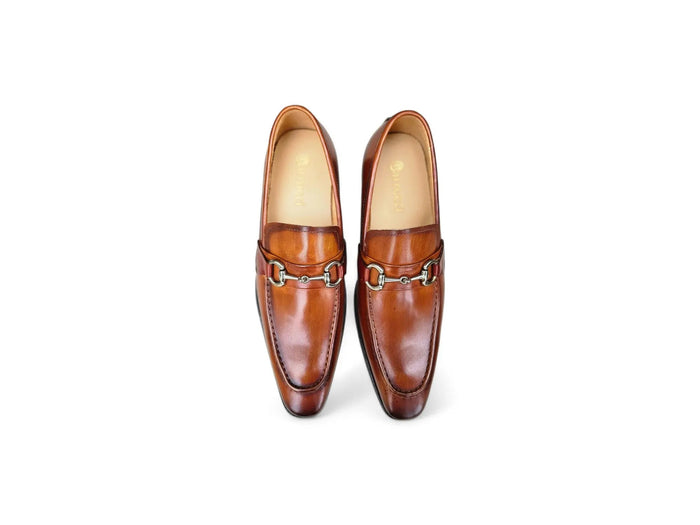 Men's Burnished Signature Buckle Loafer - Image 8