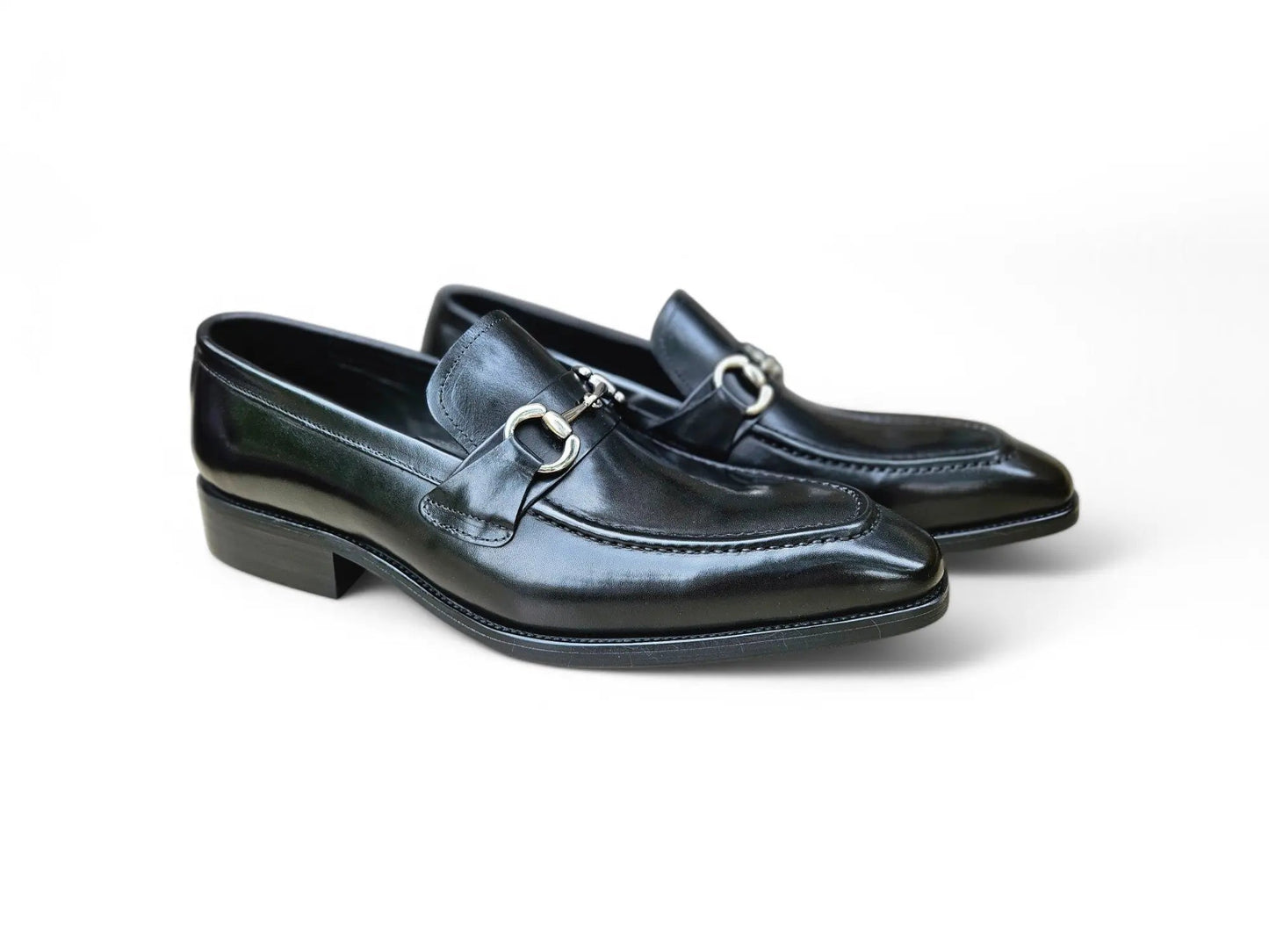 Men's Burnished Signature Buckle Loafer - Image 9