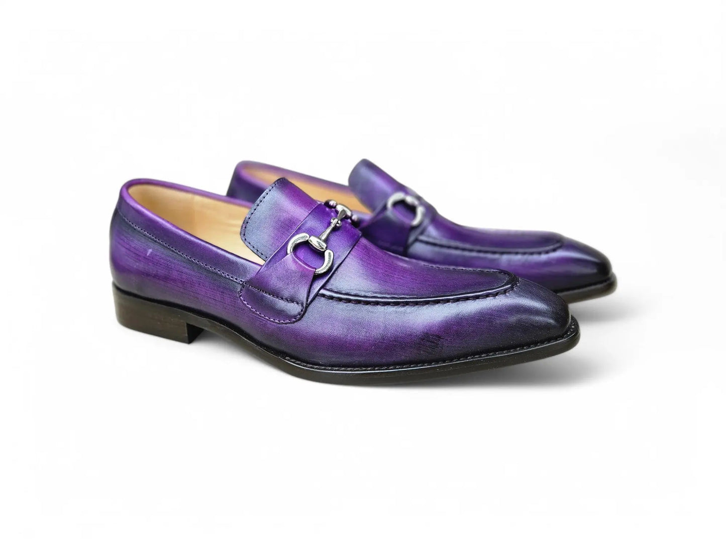 Men's Burnished Signature Buckle Loafer - Image 25