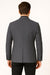 Men's Charcoal Grey Checkered Sport Coat – Classic Plaid Windowpane Pattern Blazer