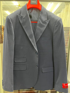 Men's Charcoal Grey Checkered Sport Coat – Classic Plaid Windowpane Pattern Blazer