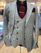 Men's Grey and Black Pinstripe Three-Piece Suit 1920s Suit Gangster Stripe Vintage Look