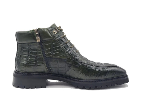 Men's Lace-up Boots Alligator Embossed - Image 3