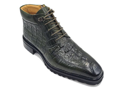Men's Lace-up Boots Alligator Embossed - Image 2