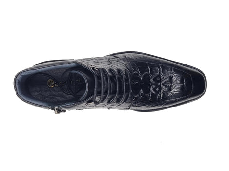 Men's Lace-up Boots Alligator Embossed - Image 9