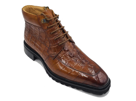 Men's Lace-up Boots Alligator Embossed - Image 11