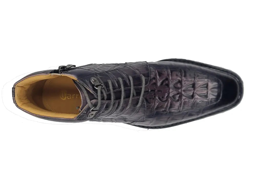 Men's Lace-up Boots Alligator Embossed - Image 15