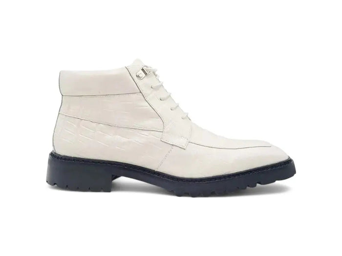 Men's Lace-up Boots Alligator Embossed - Image 7