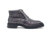 Men's Lace-up Boots Alligator Embossed