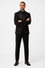 Men's 1 Button Slim Fit Satin Shawl Lapel Black Dinner Jacket