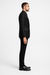 Men's 1 Button Slim Fit Satin Shawl Lapel Black Dinner Jacket