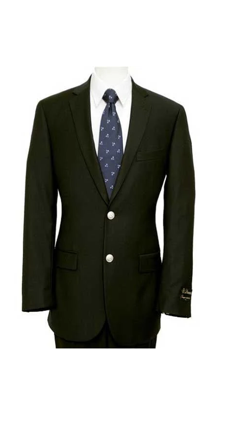 Men's 2 Buttons Silver Color Buttons Poly Blend Black Sports Jacket