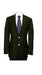 Men's 2 Buttons Silver Color Buttons Poly Blend Black Sports Jacket