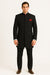 Men's Black Mandarin Collar Nehru Jacket