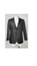 Men's Black  Silver Designer Fashion Dress Casual Blazer