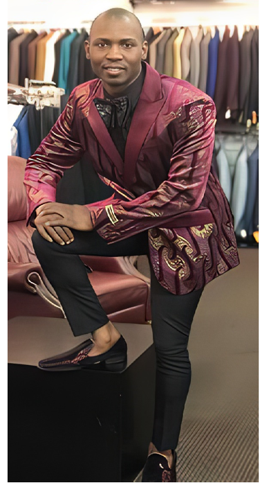 Men's Burgundy Peak Label Cheap Priced Designer Fashion Dress Casual Blazer On Sale One Chest Pocket Two Buttons Blazer