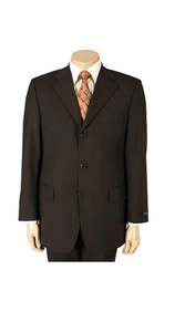 Men's Dark Brown 100% Pure (SUPER 120) 2or3 buttons