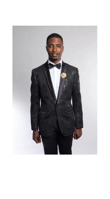 Men's Fashion Stage Blazer ~ Sport coat Black