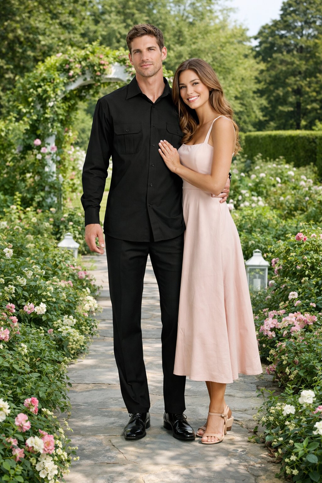 Mens Luxury Black Wool Two-Piece Leisure Walking Suit - Image 6