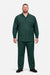 Mens Luxury Hunter Green Wool Two-Piece Leisure Walking Suit