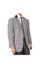 Men's Black/White Hounds Tooth Elbow Patch Sport Jacket