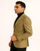 Men's Light Brown Plaid Sport Coat – Classic Check Blazer for Business and Casual Wear in Tan Windowpane Taupe Color