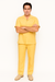 Mens Linen Walking Suit - Yellow Summer Outfit - Mens Linen Suit