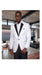 Men's One Button Shiny Black Lapel 100% WOVEN 3X White Dinner Jacket~ Sport Coat Fancy Blazer Two Toned Fashion Tuxedo For Men
