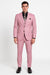 Men’s Pink 3-Piece Slim Fit Suit – Formal Wedding and Prom Outfit with Vest