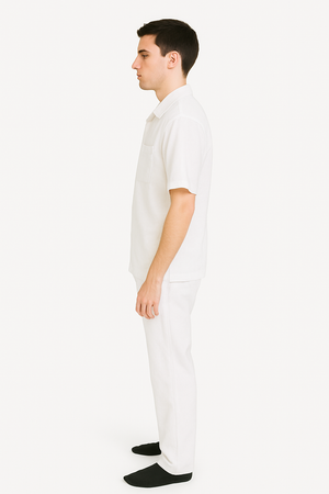 Mens Linen Walking Suit - White Summer Outfit - Mens Linen Suit - Image 2