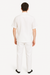 Men's Short Sleeve 100% Linen 2 Piece With Pleated Pant White Shirt  Walking Leisure Suit