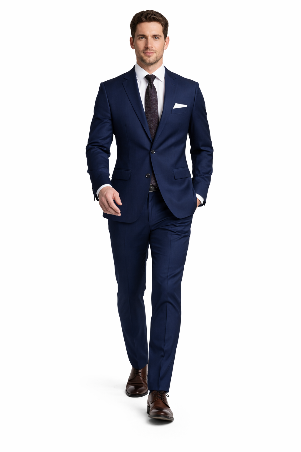 Tiglio Italian Suit - Real Wool Fabric Super 150's Porto Slim Fit Suit & Vest, Pure Wool Suit in Color Navy