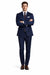 Tiglio Italian Suit - Real Wool Fabric Super 150's Porto Slim Fit Suit & Vest, Pure Wool Suit in Color Navy