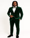 Men’s Emerald Green Velvet Suit – Slim Fit Tuxedo for Weddings, Prom, and Red Carpet Events