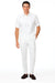 Men’s White Lace-Up Shirt and Pants Set – Casual Summer Two-Piece Outfit