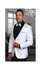 Men's White Two Toned Paisley Shawl Lapel Entertainer Singer Blazer Jacket