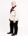 Men’s White Floral Tuxedo Jacket with Burgundy Velvet Shawl Lapel  Ivory Suits – Wedding, Prom, and Formal Event Suit