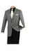 Men's Wool Sport Coat Black Birdseye