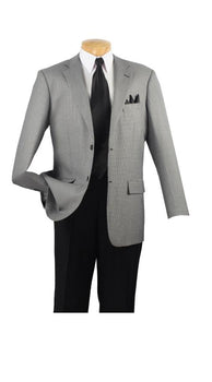 Men's Wool Sport Coat Black Hounds Tooth