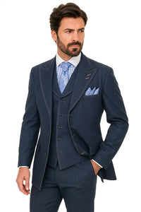 Men's 100% Cotton Denim Suit Set