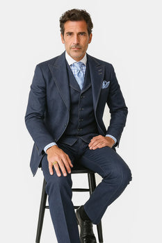 Men's 100% Cotton Denim Suit Set
