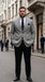 Men's 100% Luxurious Wool Sport Coat Black houndstooth checkered